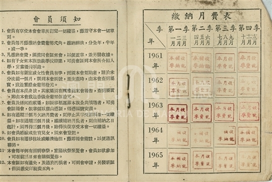 澳门何族崇义堂联谊会会员证 澳门记忆